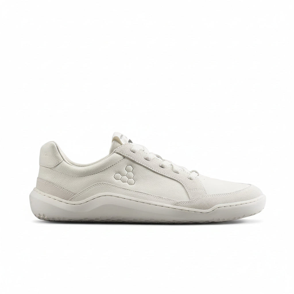 Vivobarefoot Gobi II Sneaker Premium Leather Womens Barefoot Shoes Limestone US 5 EU 36 