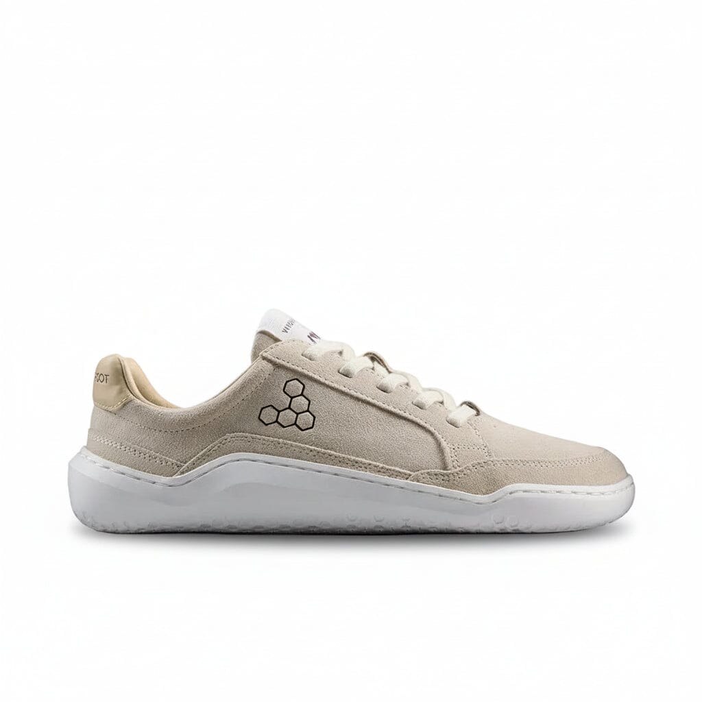 Vivobarefoot Gobi II Sneaker Premium Leather Womens Barefoot Shoes - Sand-Fig