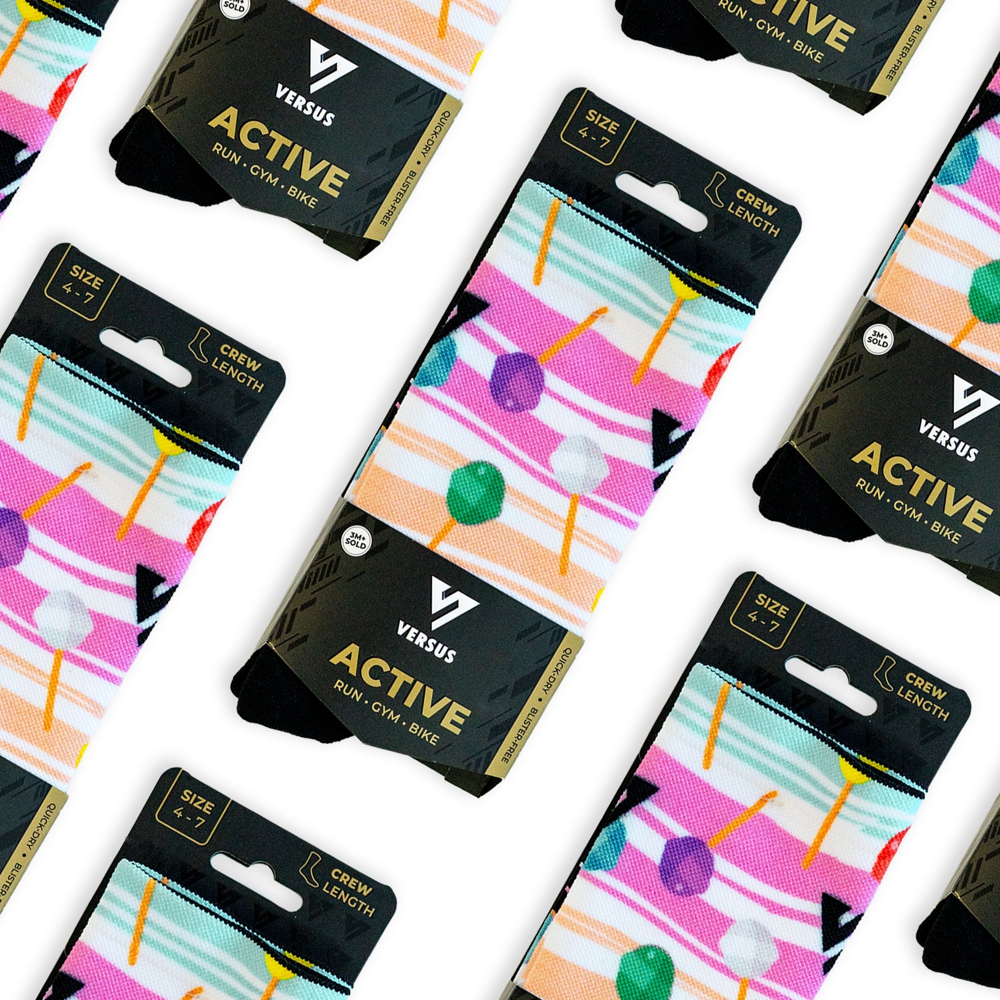 Versus Lollipop Active Crew Socks 
