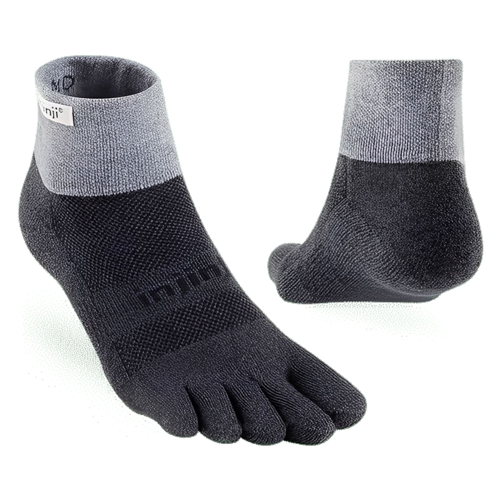Injinji Trail Midweight Mini‑Crew Socks Granite S 