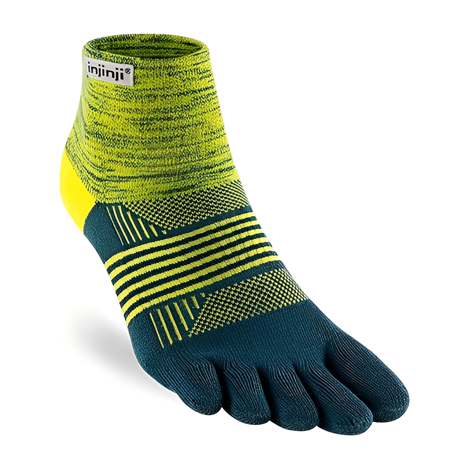 Injinji Women's Trail Midweight Mini-Crew Socks Firefly XS/S 