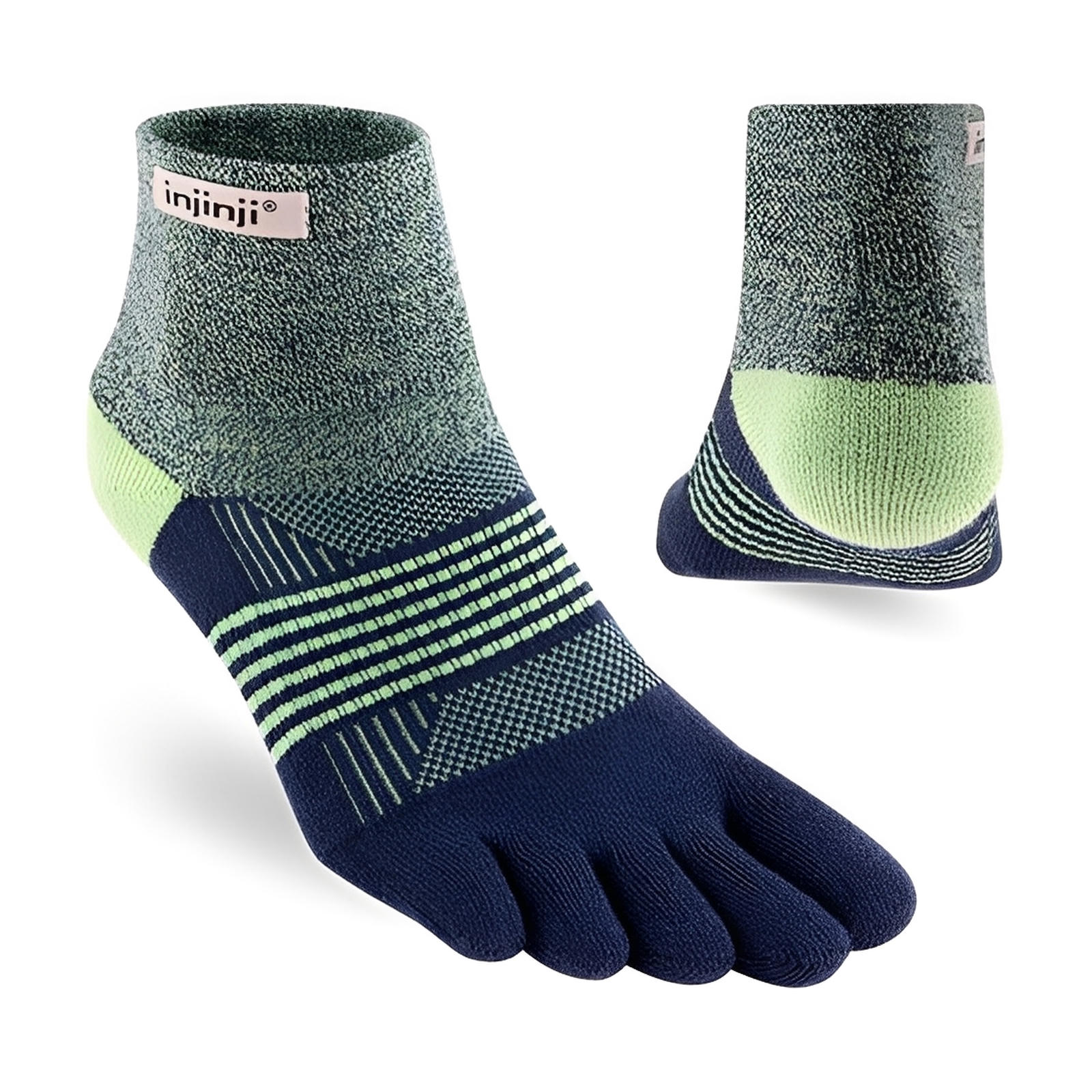 Injinji Women's Trail Midweight Mini-Crew Socks Stargazer XS/S 