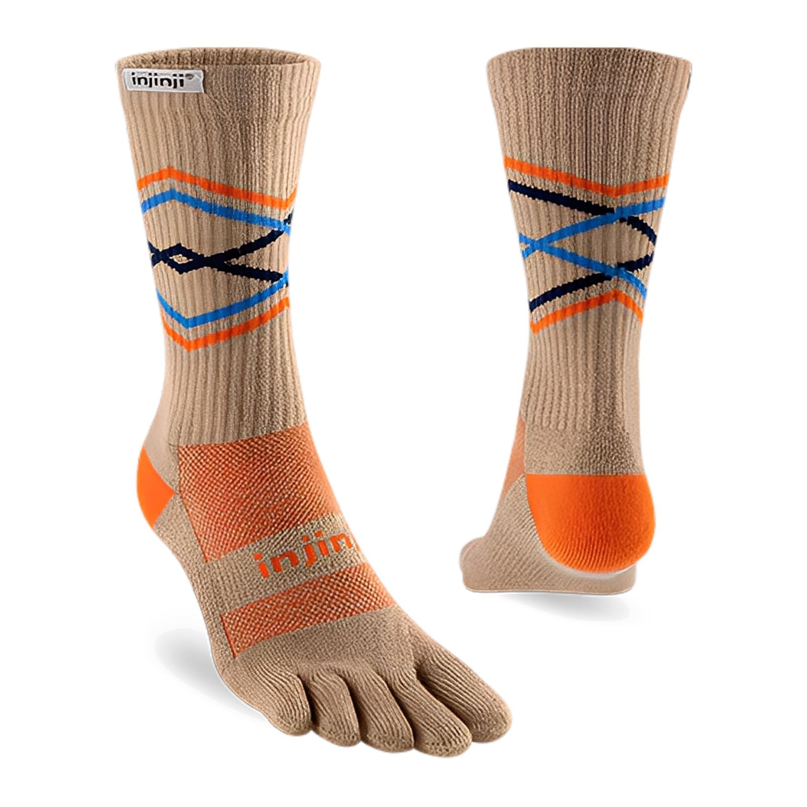 Injinji Trail Midweight Crew Socks Grain S 