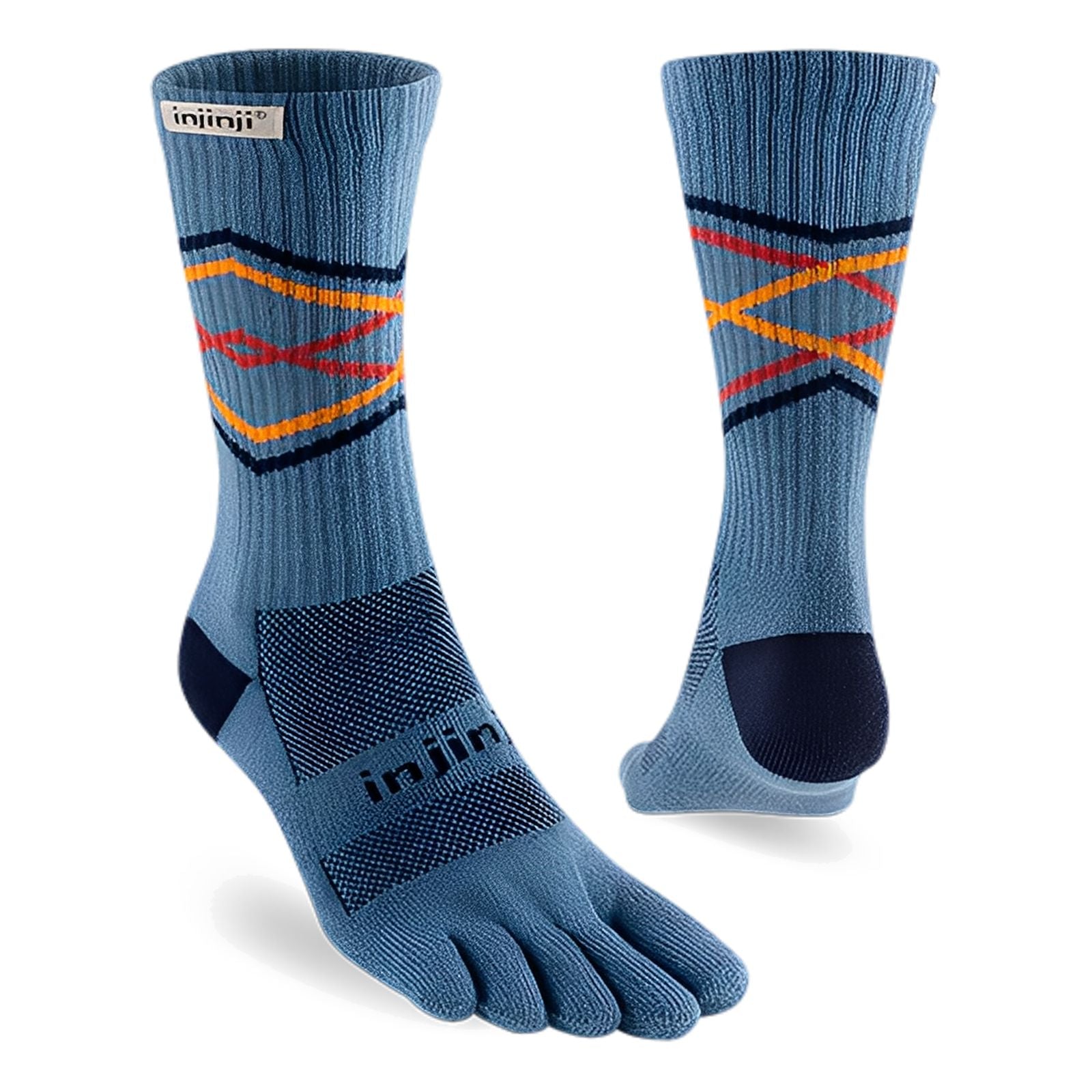 Injinji Trail Midweight Crew Socks Lake S 