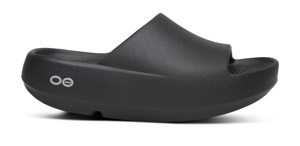 OOFOS Unisex OOahh PLUS Slide Sandal - Black Black US M3/W5 EU 36 