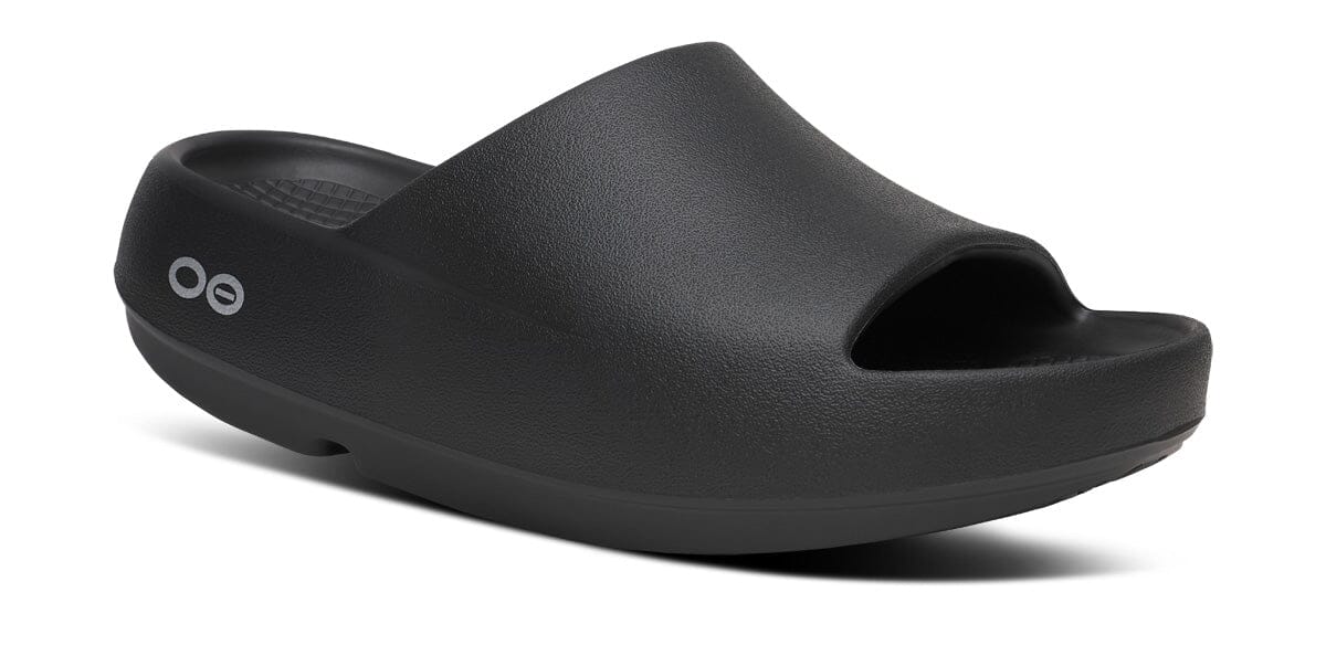 OOFOS Unisex OOahh PLUS Slide Sandal - Black Black US M3/W5 EU 36 