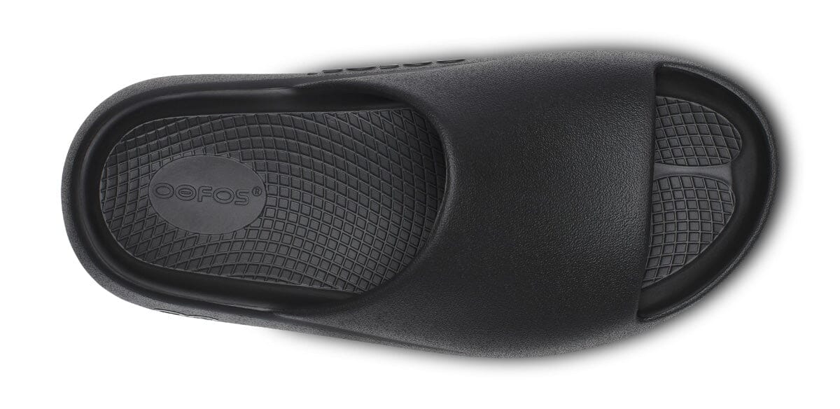 OOFOS Unisex OOahh PLUS Slide Sandal - Black 