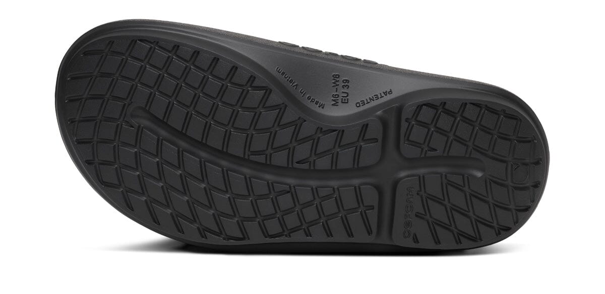 OOFOS Unisex OOahh PLUS Slide Sandal - Black 