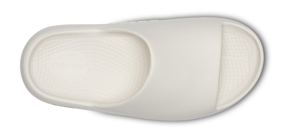 OOFOS Unisex OOahh PLUS Slide Sandal - Chalk 