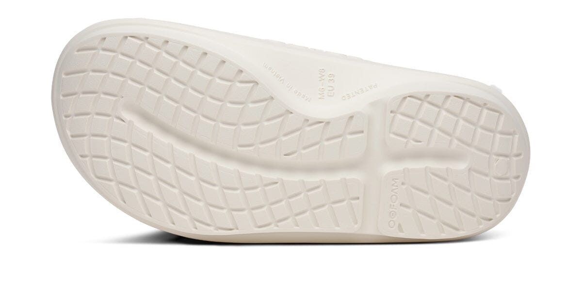 OOFOS Unisex OOahh PLUS Slide Sandal - Chalk 