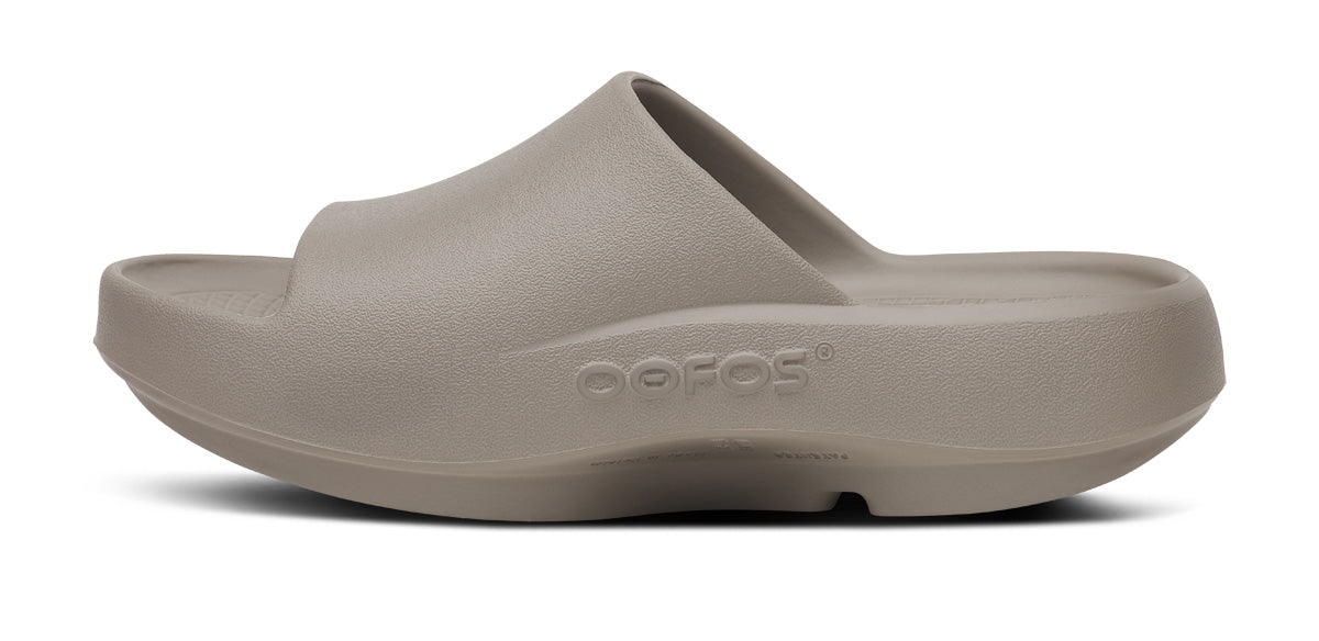 OOFOS Unisex OOahh PLUS Slide Sandal - Driftwood