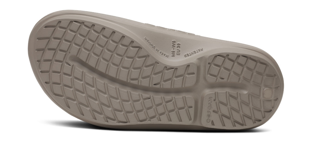 OOFOS Unisex OOahh PLUS Slide Sandal - Driftwood