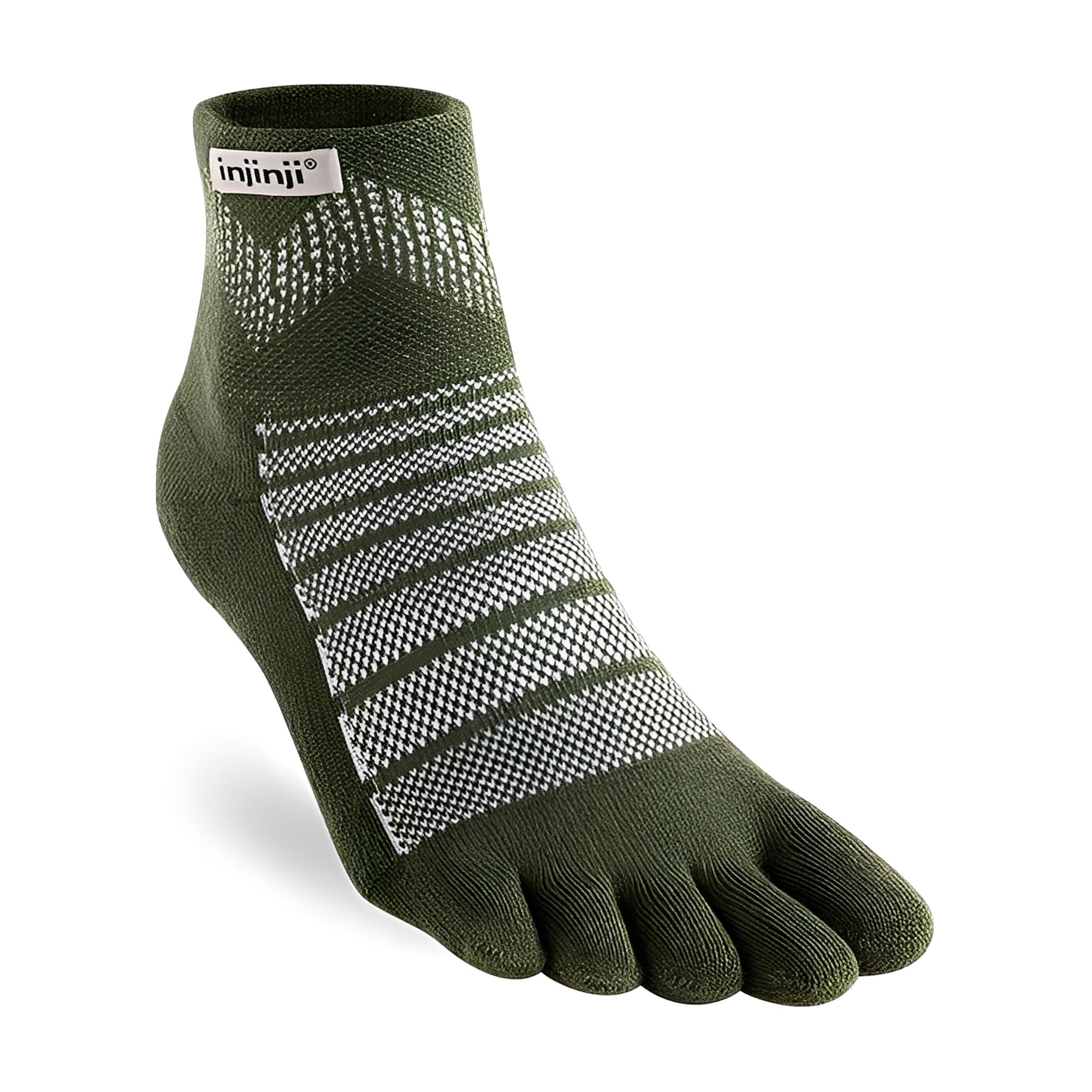 Injinji Outdoor Midweight Mini‑Crew Wool Forest S 