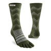 Injinji Outdoor Midweight Crew Wool Socks Forest S 