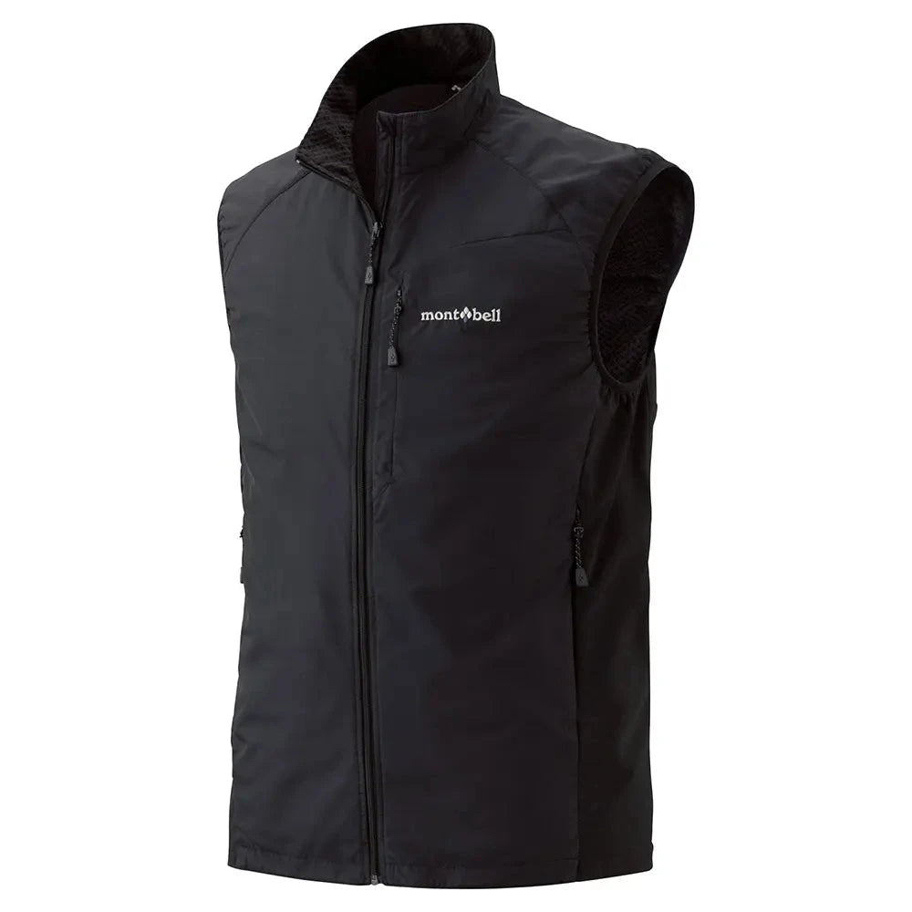 Montbell Men's Light Shell Vest Black S 