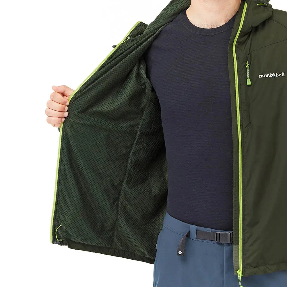 Montbell Men's Light Shell Hooded Jacket 