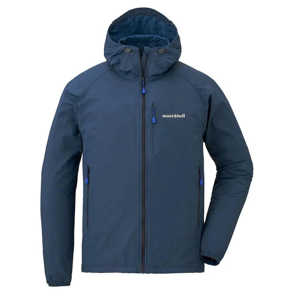 Montbell Men's Light Shell Hooded Jacket Navy S 