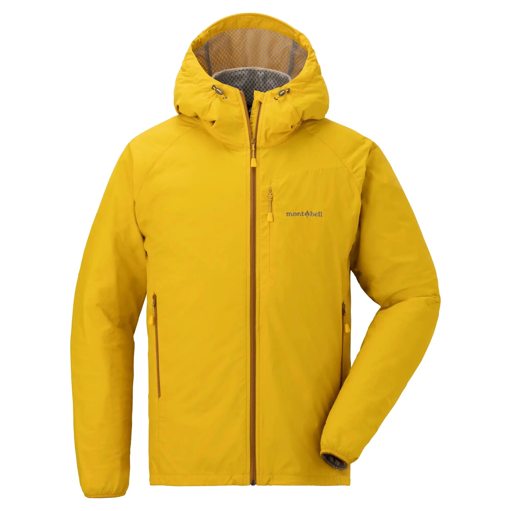 Montbell Men's Light Shell Hooded Jacket Yellow S 