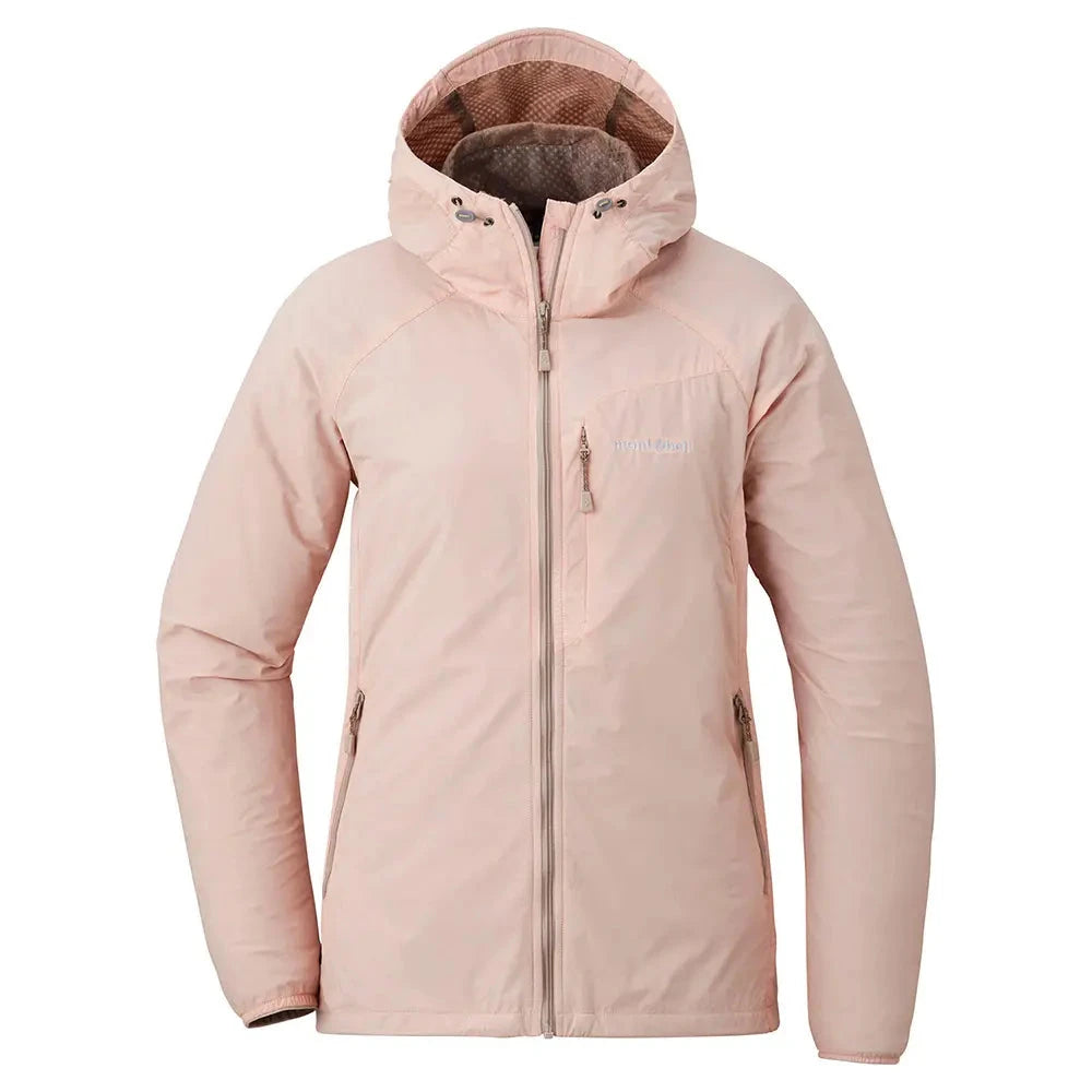 Montbell Women's Light Shell Hooded Jacket Coral Pink S 