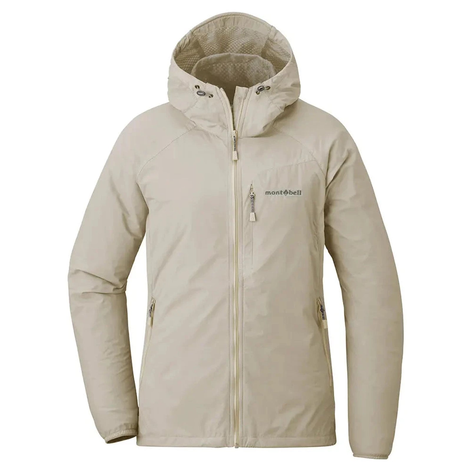 Montbell Women's Light Shell Hooded Jacket Ivory S 