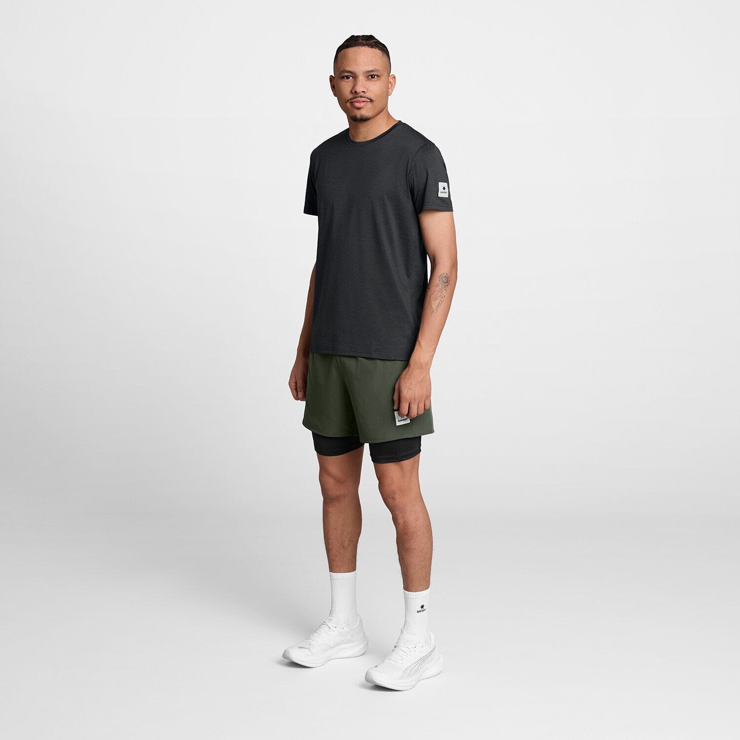Saysky Men's 2 in 1 Pace Shorts 5''