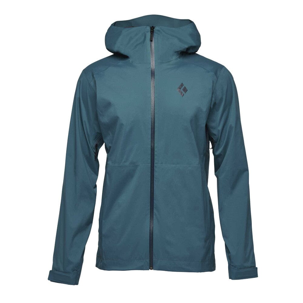 Black Diamond Men's Stormline Stretch Rain Shell Jacket Creek Blue S 