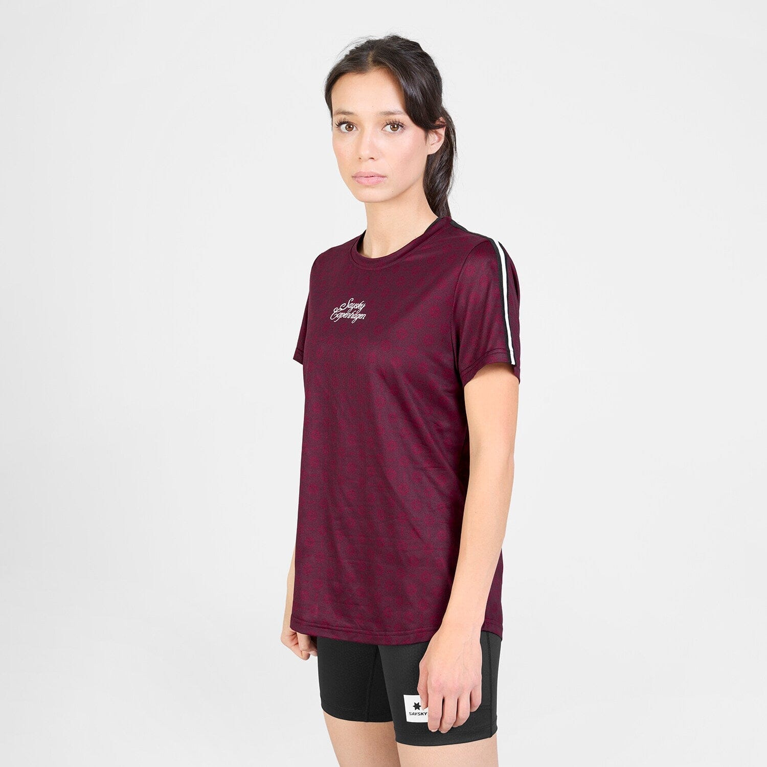 Saysky Women's Couture Combat T-Shirt Burgundy Couture XS