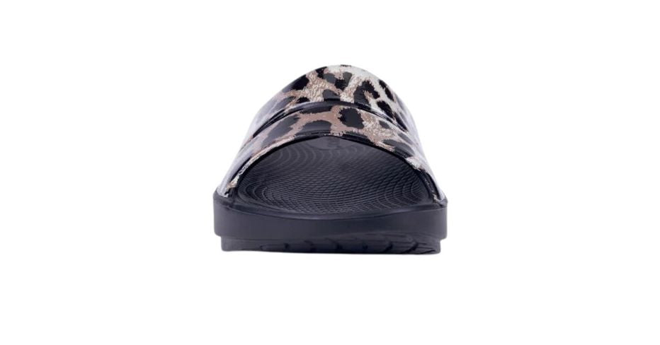 OOFOS Women's OOahh Limited Slide Sandal - Cheetah 