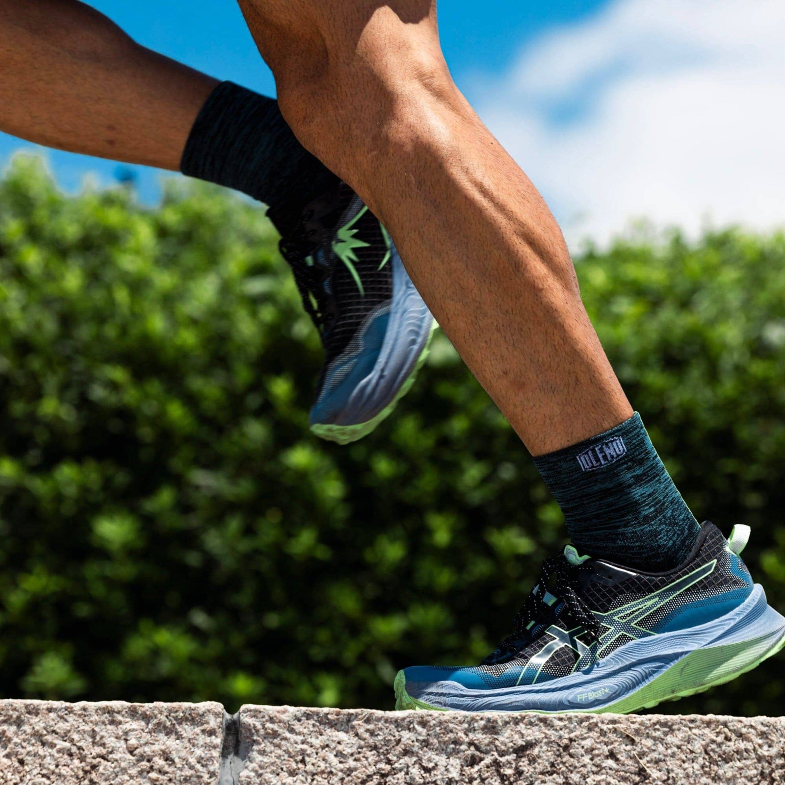 Oleno S-70 Socks Black/Turquoise 23-25cm 