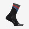 Feetures Elite Light Cushion Mini Crew Socks Retrograde Black Small 