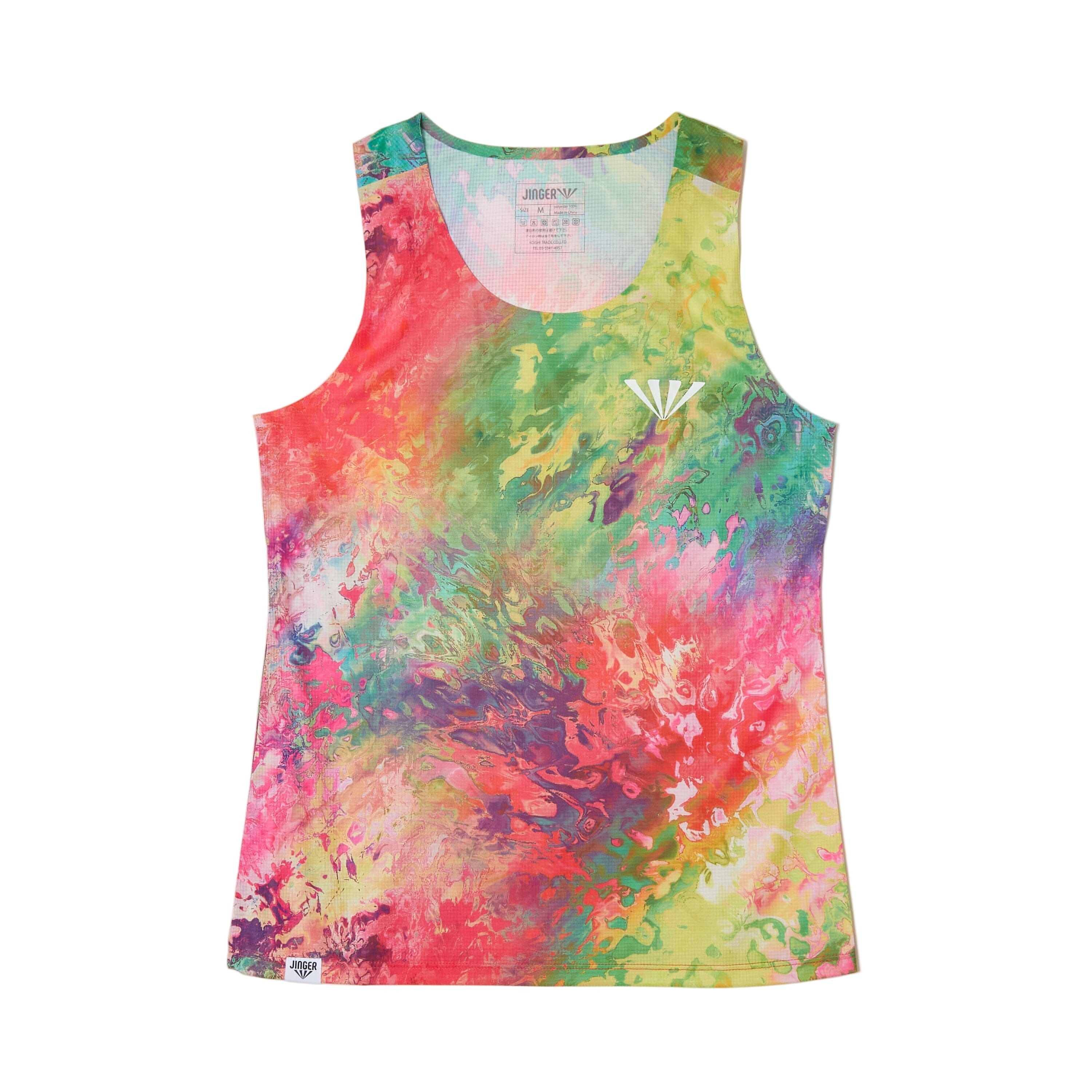 JINGER Women's Seamless Running Tank Top JF-4029 RED S 