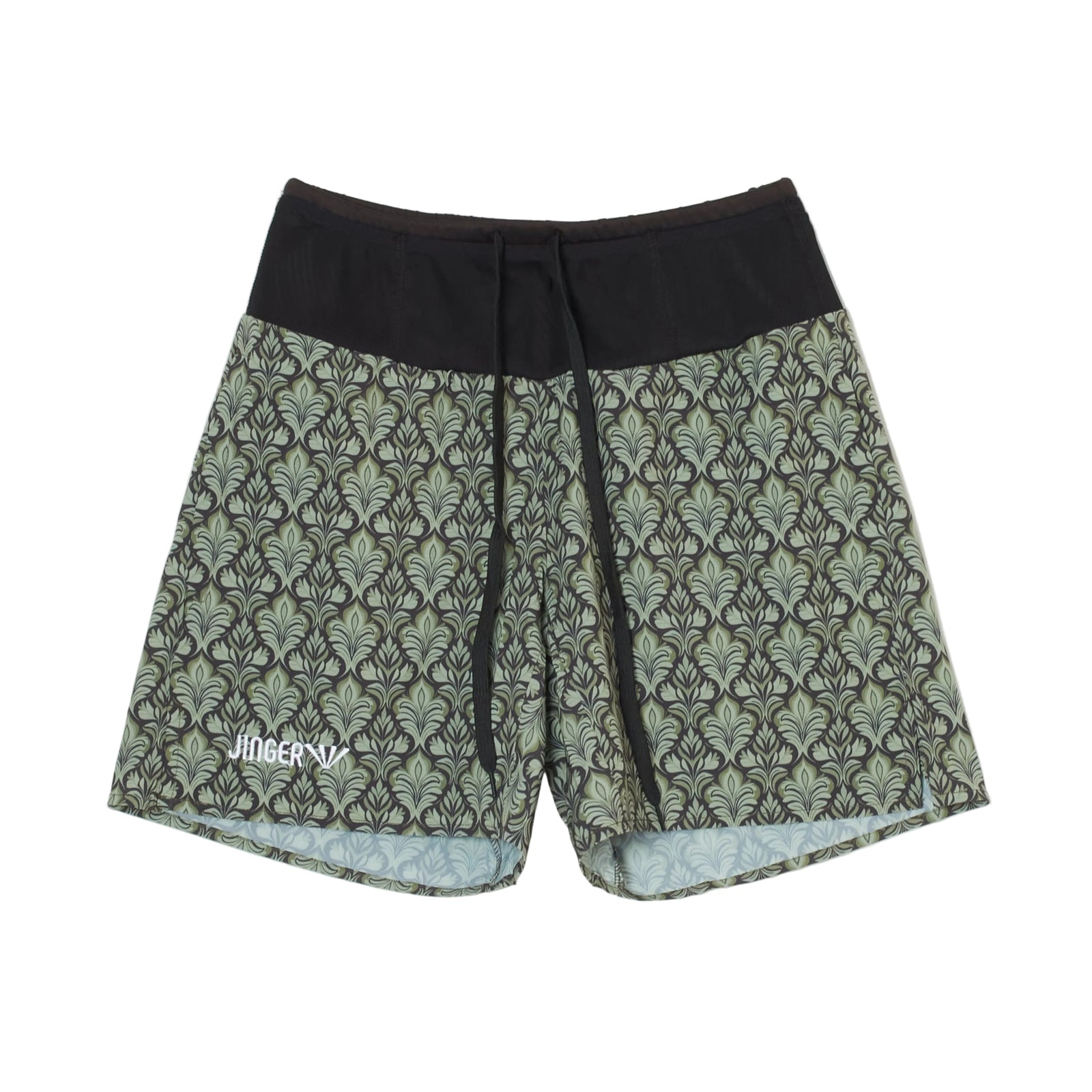 JINGER Unisex Multi-Pocket Running Shorts J-2076 - Black