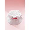 VAGA Feather Bucket Hat White/Neon Pink/Flame Red/Navy S/M 