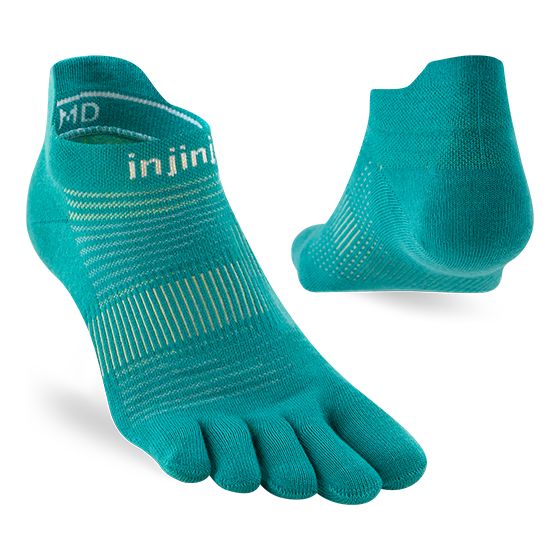 Injinji Run Lightweight No-Show Socks Atlantis S 