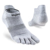 Injinji Run Lightweight No-Show Socks Gray S 