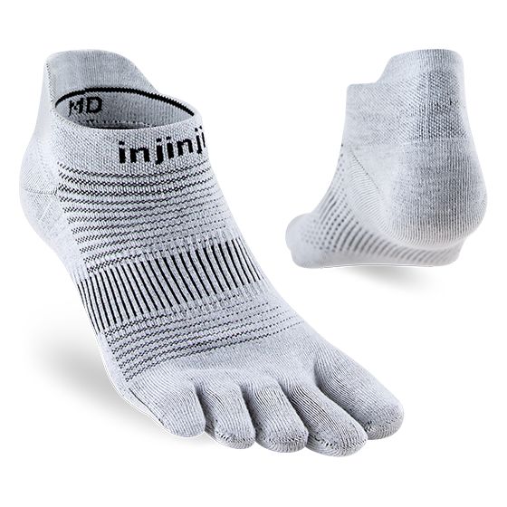 Injinji Run Original Weight 隱形襪 - 灰色的