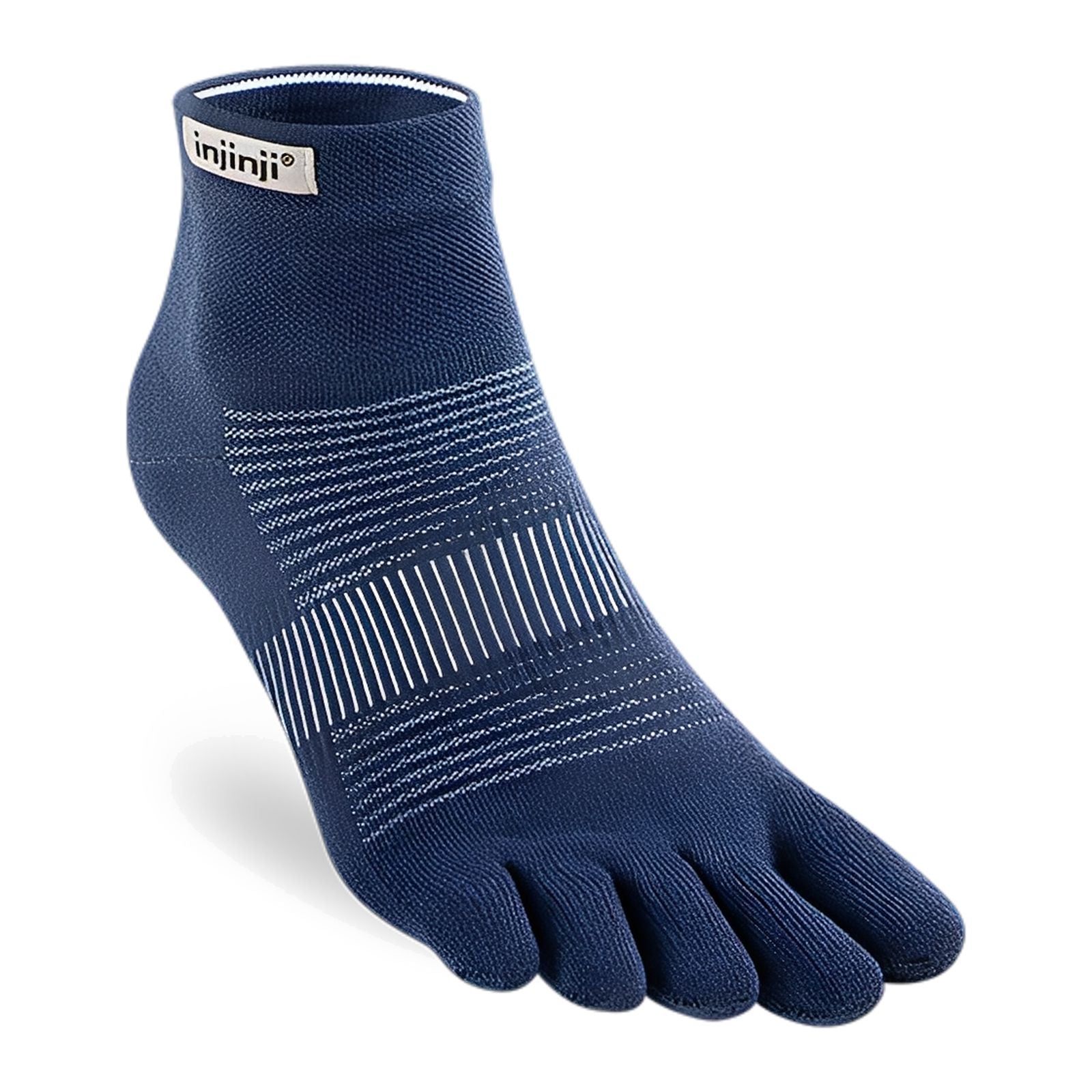 Injinji Run Original Weight Mini‑Crew Socks Navy S 