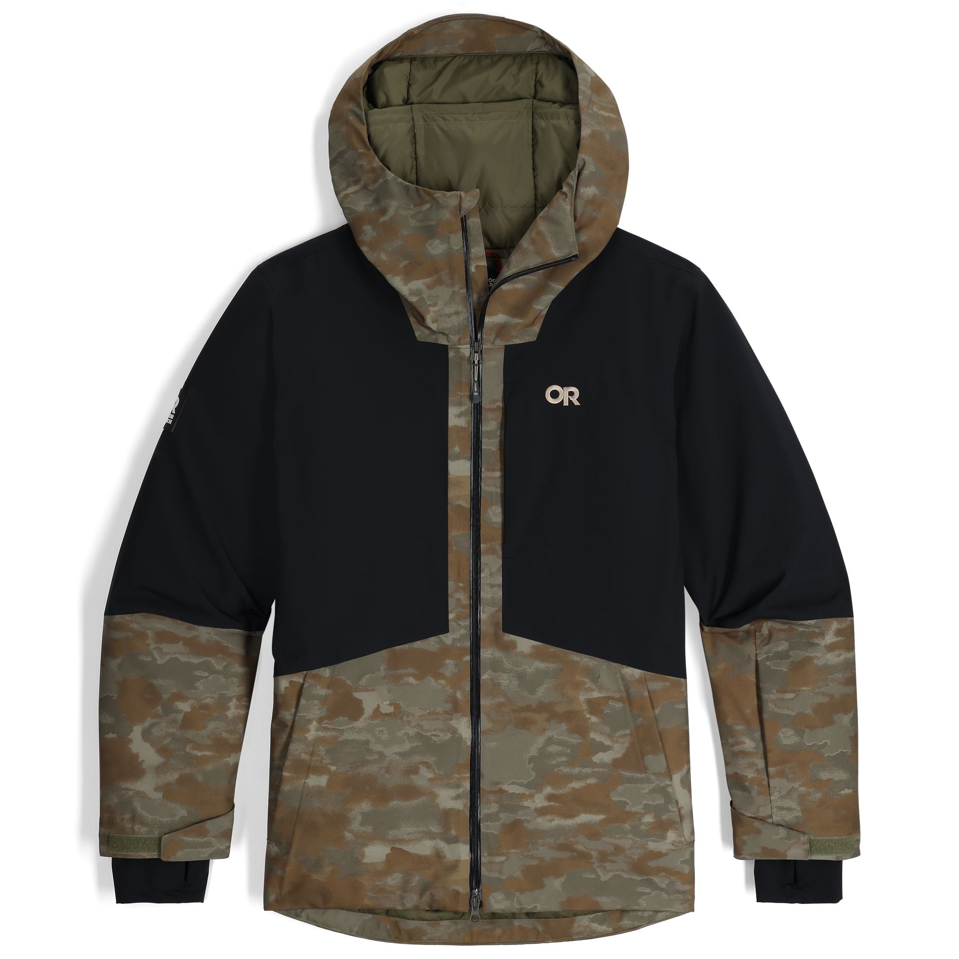 Outdoor Research Men's Snowcrew Jacket Ranger Green Camo/Black S 