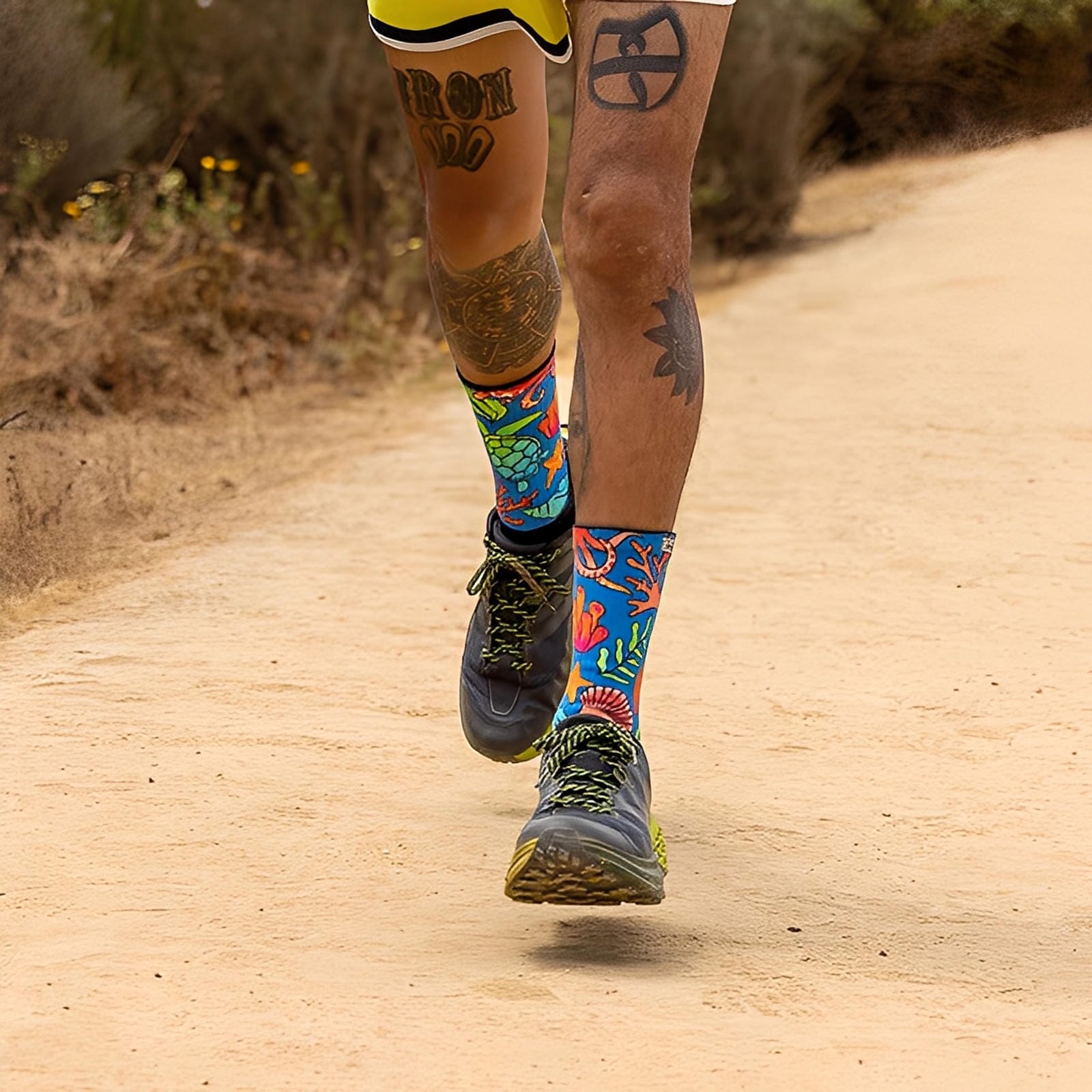 Injinji Artist Designed Men's Crew Socks 