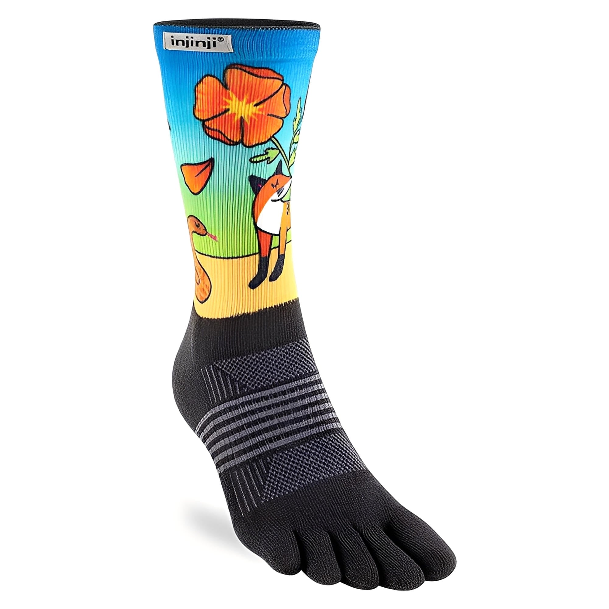 Injinji Women's Artist Designed Crew Socks 