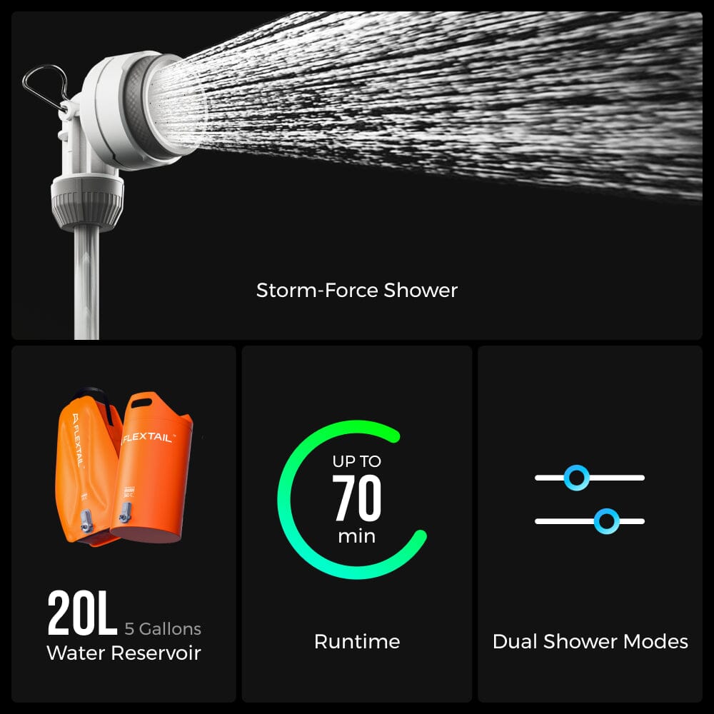 Flextail Tiny Shower Bag & Bucket 20 L 