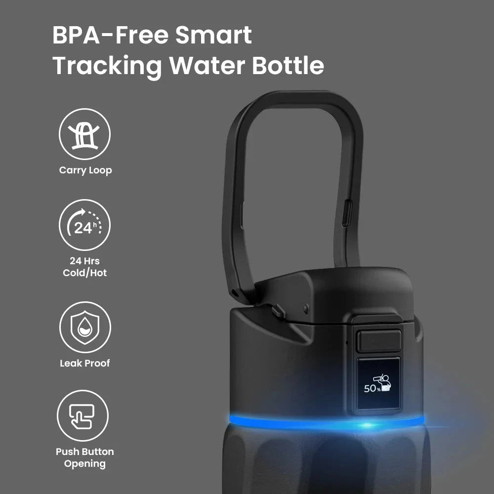 WaterH Boost Smart Water Bottle: 24 oz Hydration Tracker with APP & Insulation 