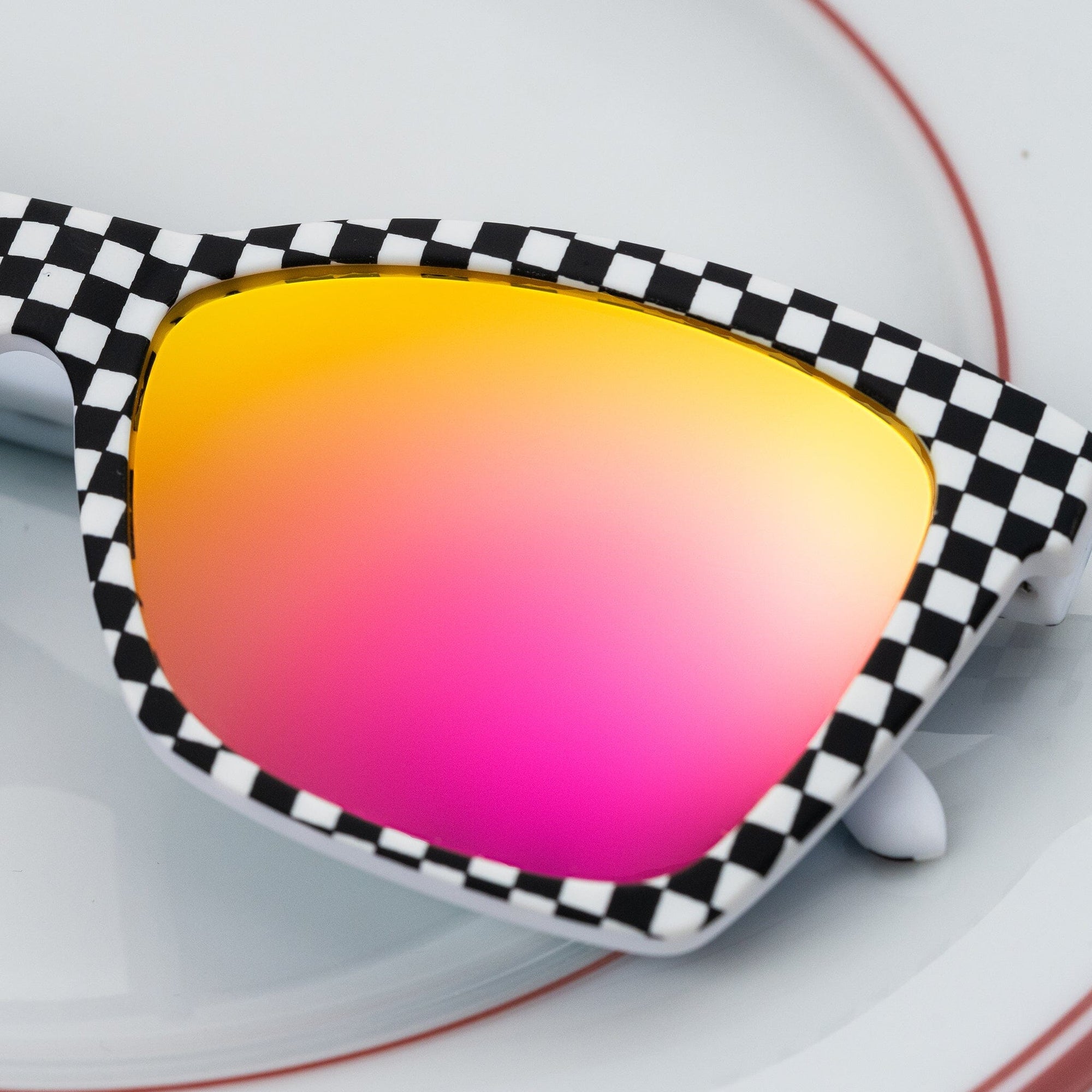 goodr Pop G - Sports Sunglasses - Server With a Checkered Past 