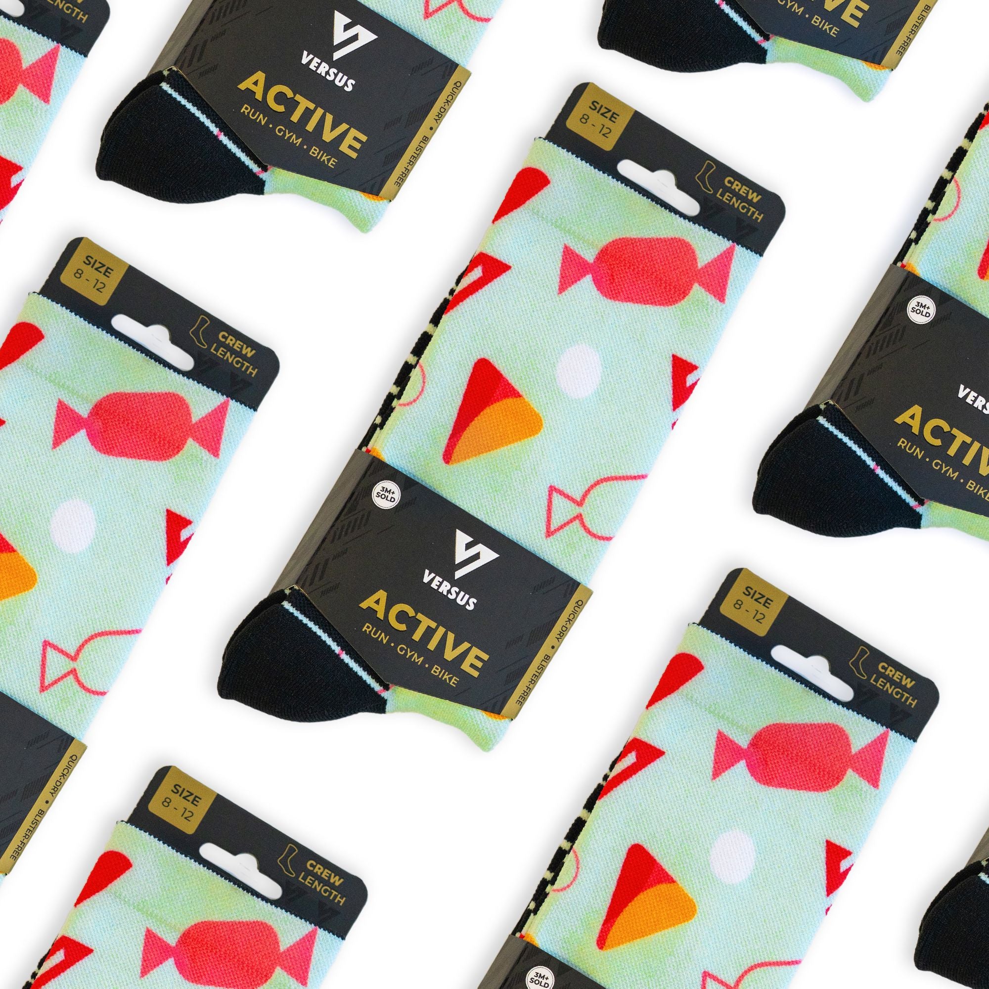 Versus Silly Sweets Active Crew Socks 