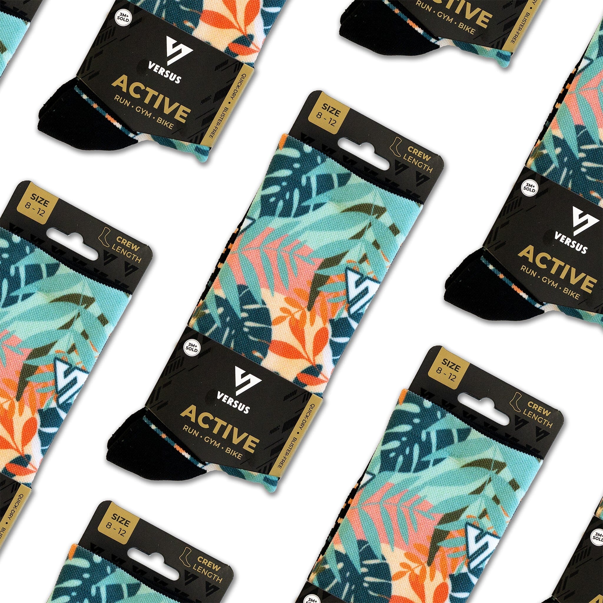 Versus Tropical Active Crew Socks 
