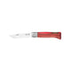 Opinel Pocket Knife N°08 Red Laminated Birch 
