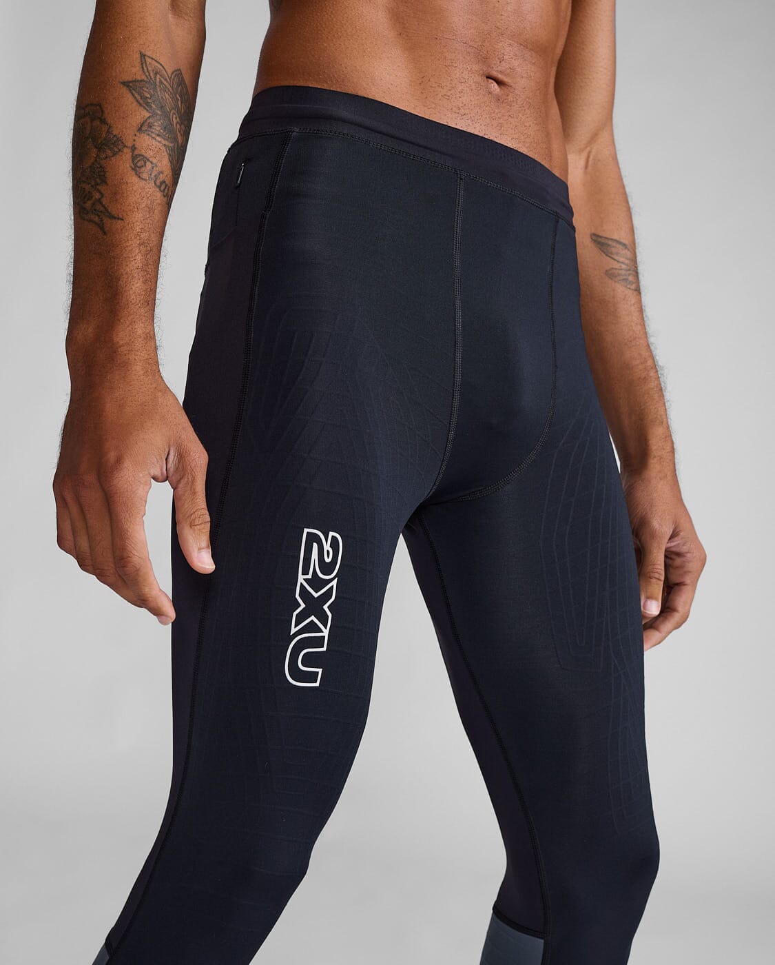 2XU Men's Light Speed React Compression Tights MA7049B 