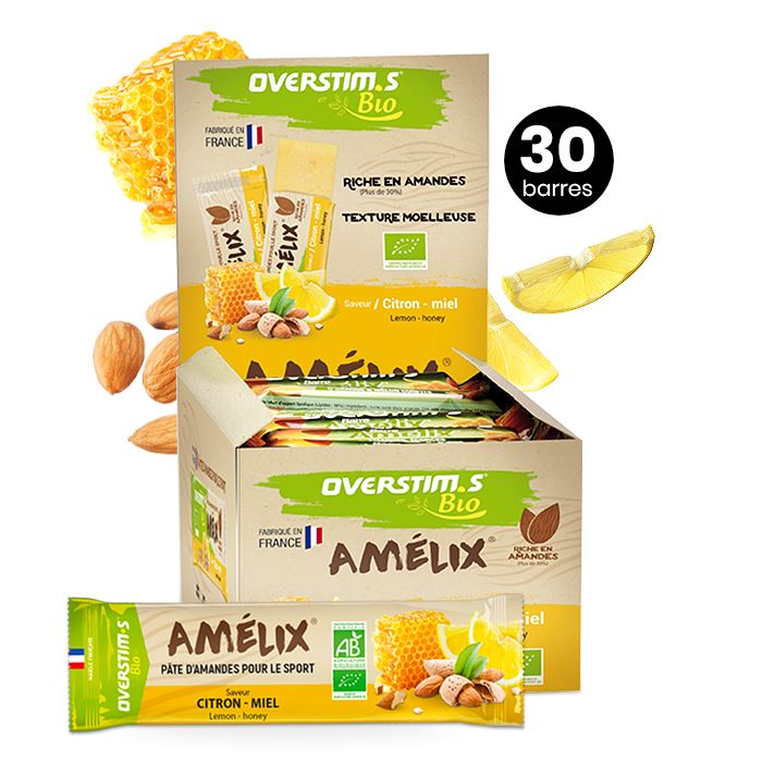 OVERSTIM.s Organic Amelix Energy Bar Candied Orange/Almond 
