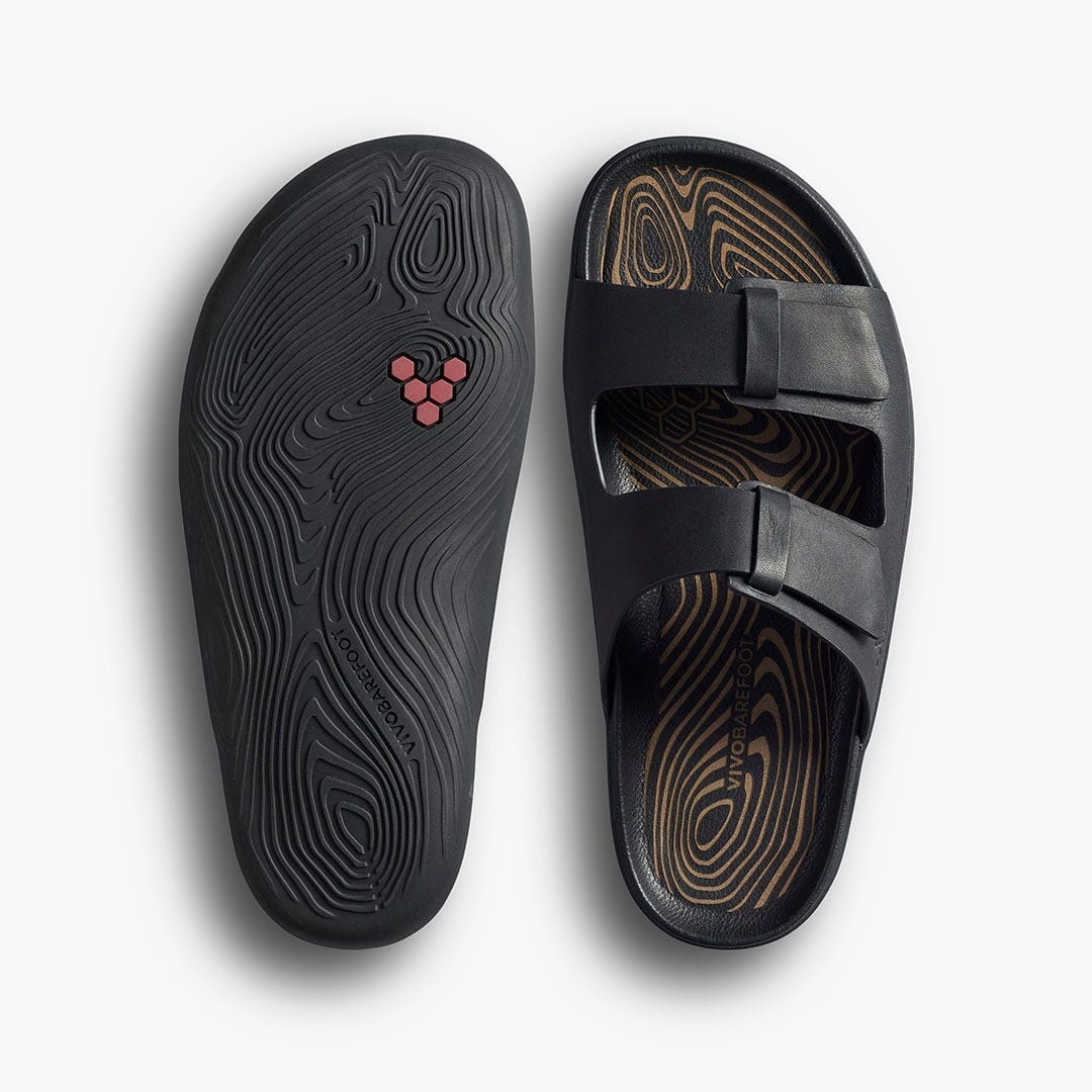 Vivobarefoot Sensus Yin Slide Mens Barefoot Shoes Obsidian US 7 EU 40 