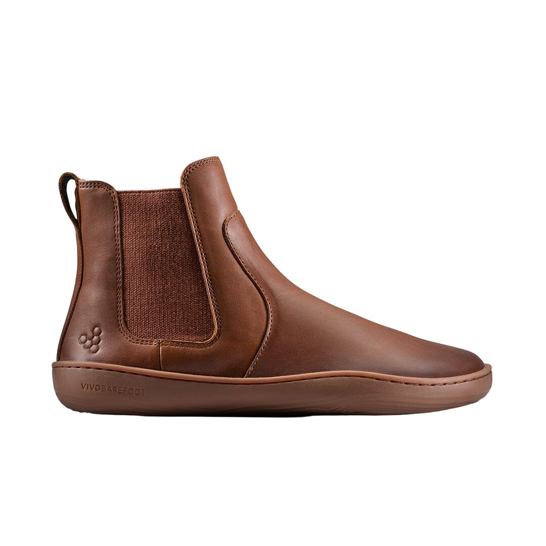 Vivobarefoot Sensus Chelsea Mens Barefoot Shoes Dark Tan US 9 EU 42 